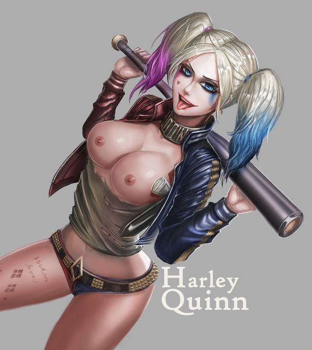 Overwatch and Harley Quinn Porn Artwork by Badcompzero