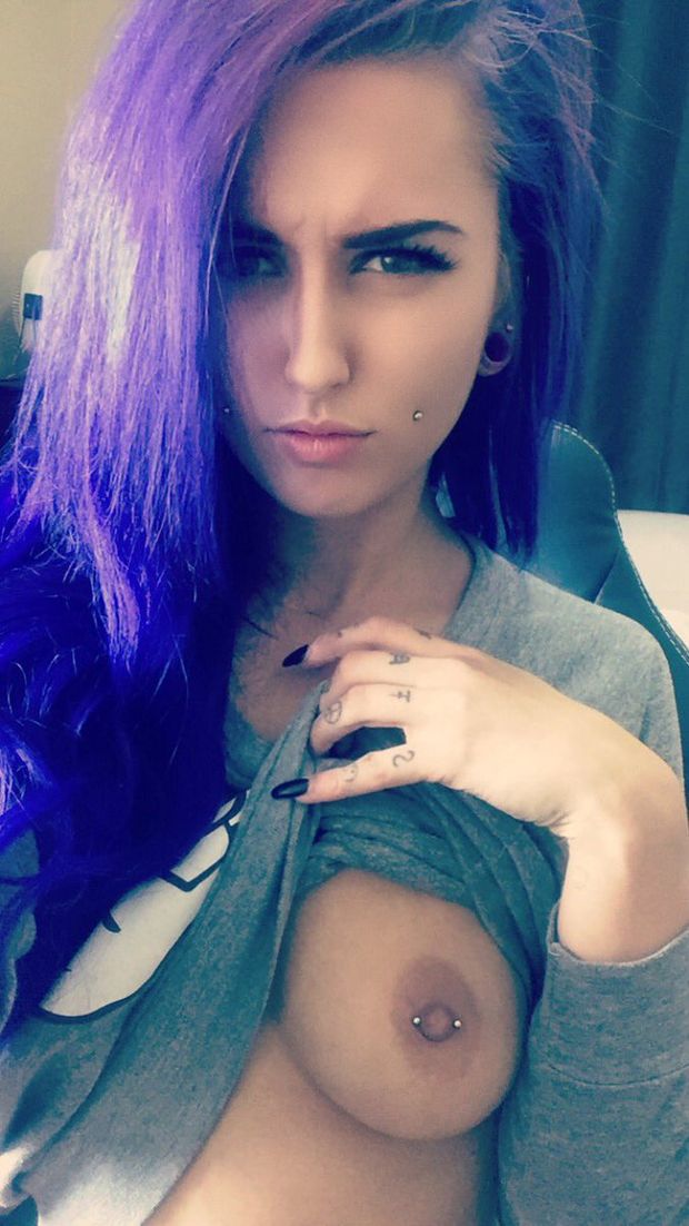 blue hair