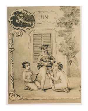 agracier: illustration from an erotic calendar …