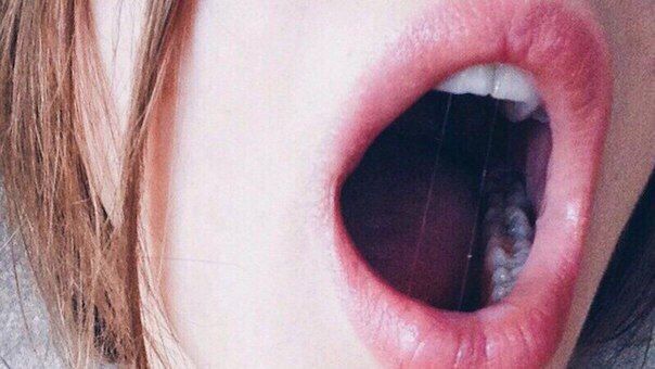in mouth