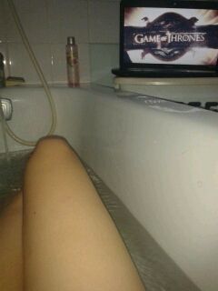 Teen in her bath