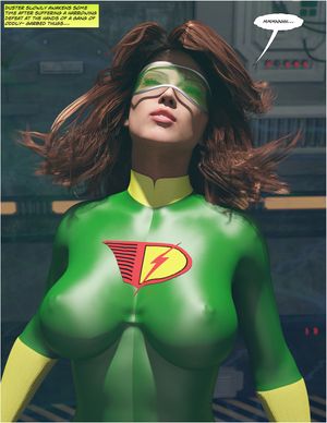 Gorgeous superhero babe