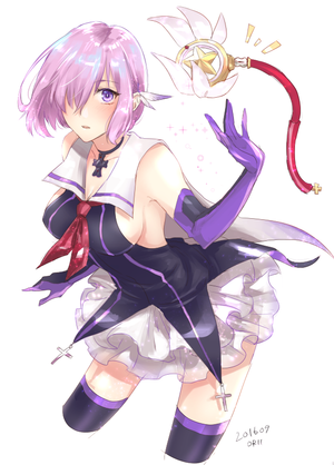 magical ruby and shielder (fate/grand order, fate/kaleid liner prisma illya, and fate (series)) drawn by orii (orii i)