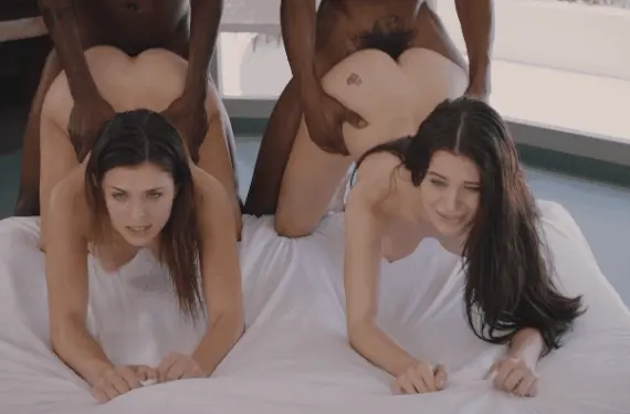 Lana & Leah [BLACKED] fucking in formation