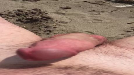 Getting hard at the beach