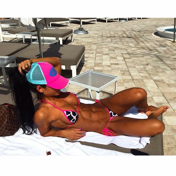 tan line?  no...... just ab line :)