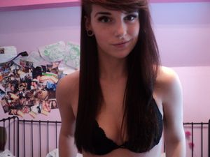 Freckled in a Black Bra