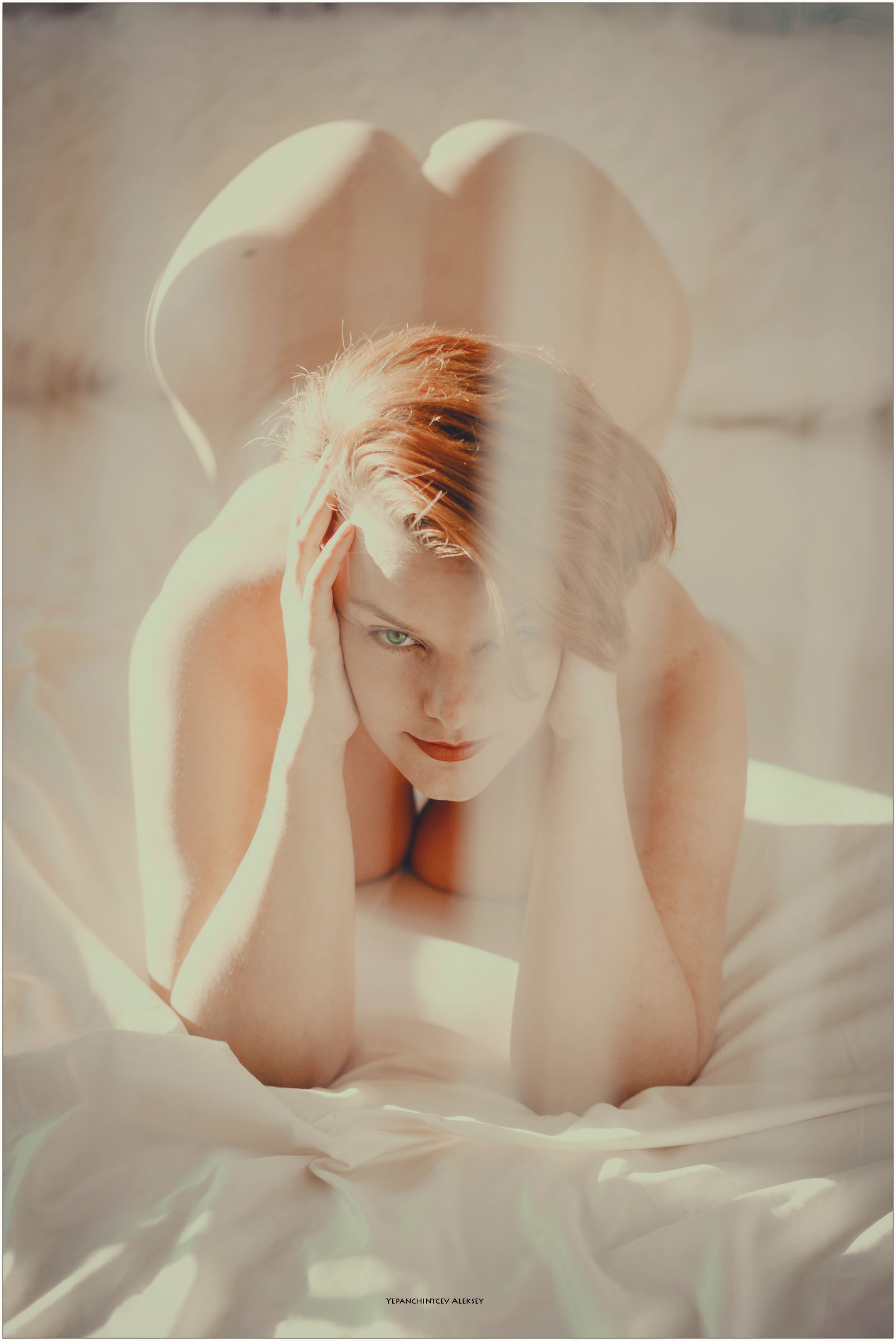Redhead ass up