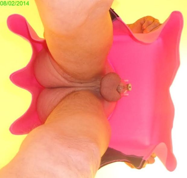 Pink skirt suprise
