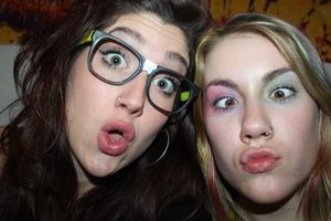 kiss their lips and faces then cum on them