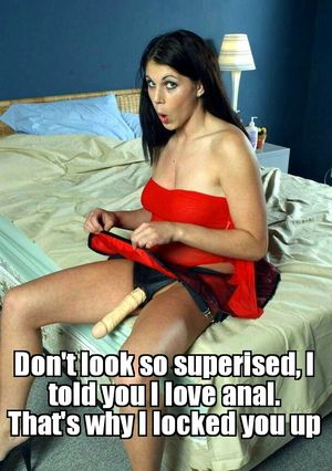 Original caption :) #chastity #strapon #flr