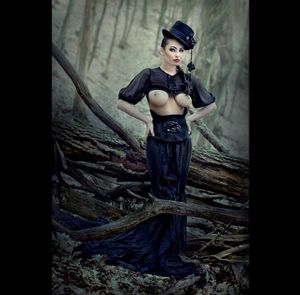 Interesting topless dress.