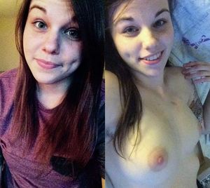 selfie before and after