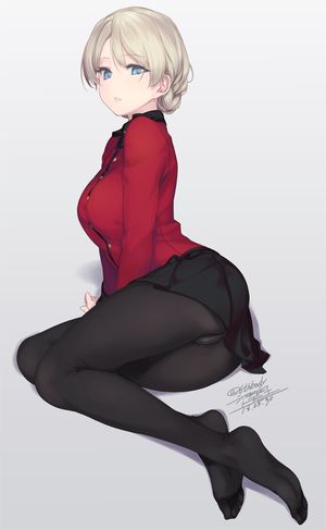 darjeeling (g'irls und panzer) drawn by rokuwata tomoe