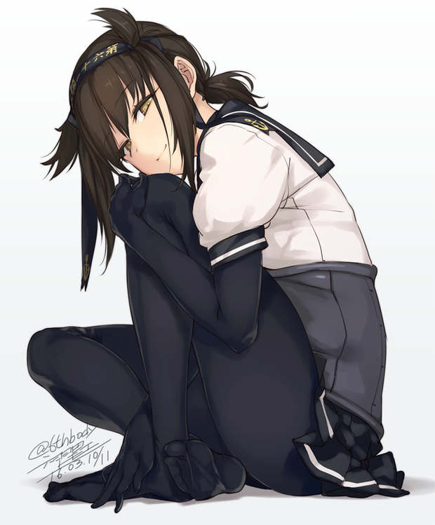 hatsuzuki (kantai collection) drawn by rokuwata tomoe