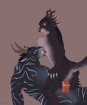 charr couple - guild wars