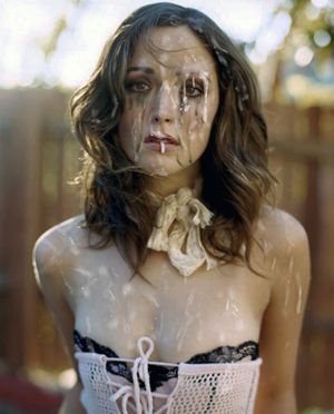 jizzed female zombie