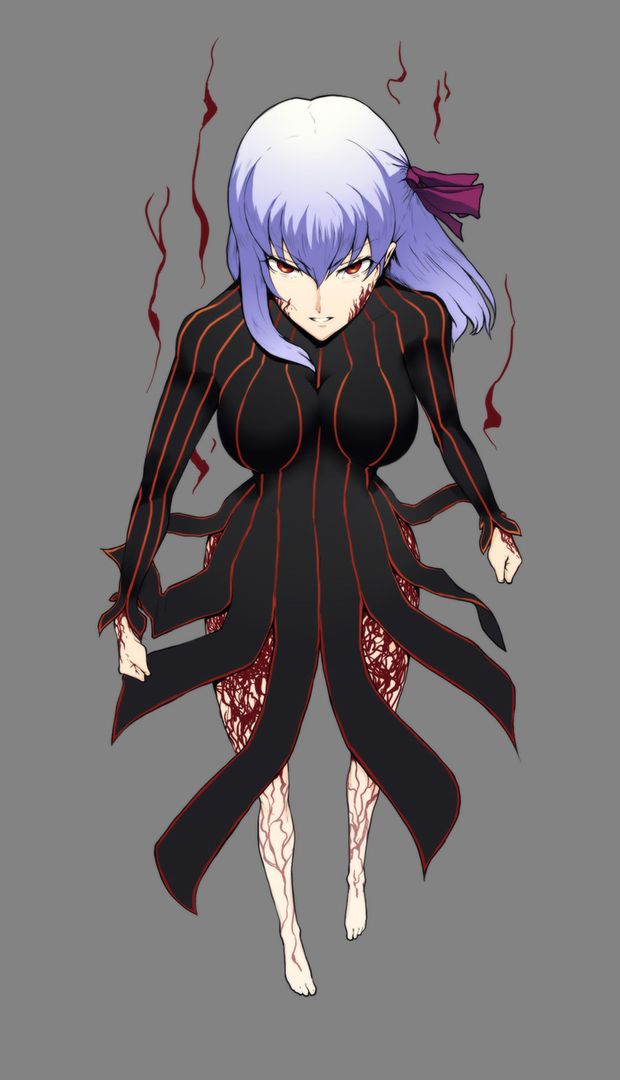 dark sakura and matou sakura (fate/stay night and fate (series)) drawn by kuso otoko