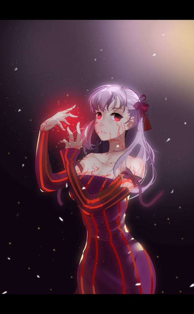 dark sakura and matou sakura (fate/stay night and fate (series)) drawn by lucky (1045044604)