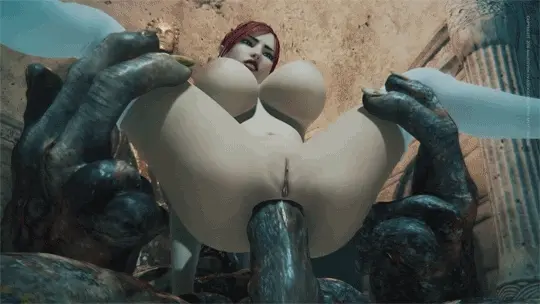 Nice titted treasure hunter let her ass stretched by monster cock