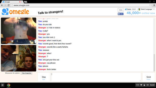 omegle reaction