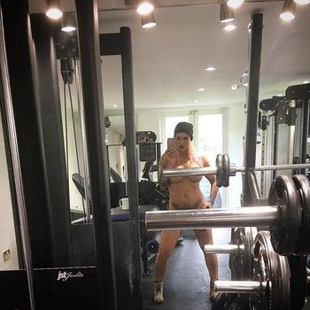 Jodie Marsh nude in the gym