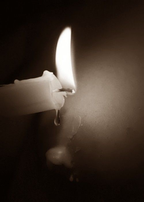 Candle wax and nipple