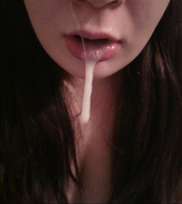 Amateur cum drool