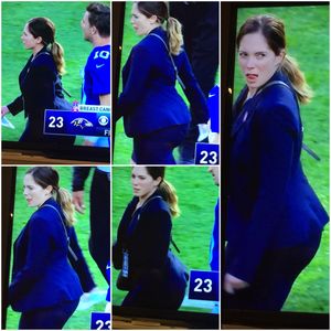 Chick that works for the NY Giants with a nice big ass on her