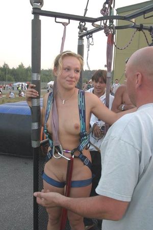 Polish gal going on some kind of ride naked.