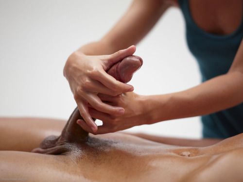 Cock massage - thumb behind the tip feels amazing