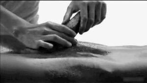 Working the base of the shaft -- feels amazing!