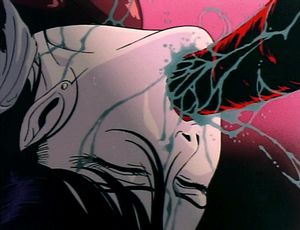 Slimy tentacle face fuck