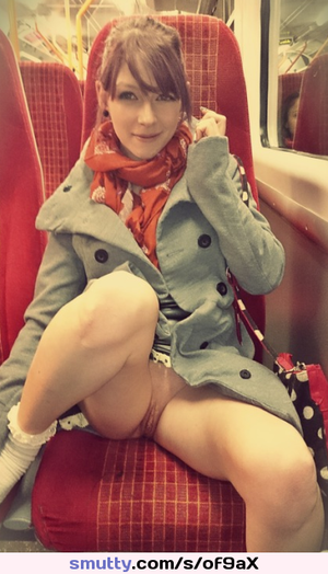 Upskirt in the train