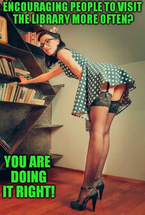 In the library