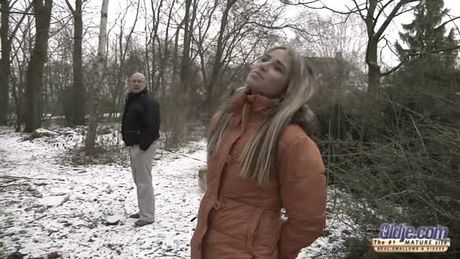 Beautiful Hungarian teen, Aleska Diamond fucking an old man!