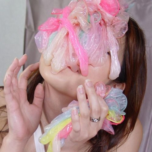 Practicing safe bukkake
