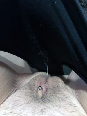 Pierced wet pussy & dirty panties