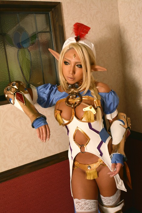 Nonsummerjack (Non) as Dark Elf from Bikini Warriors