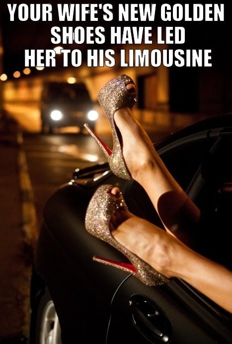 Golden heels