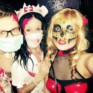 Chicks in slutty costumes