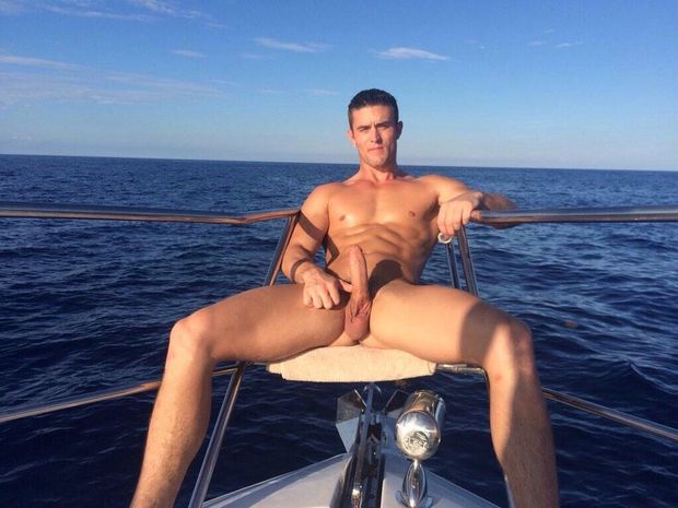 boating with hard dick out