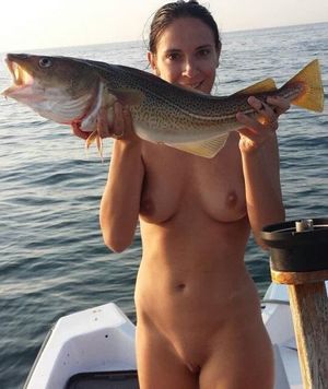 cute GF caught a nice fish
