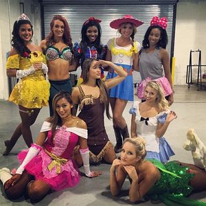 This is how the Washington Redskins cheerleaders celebrated Halloween on the field last season!