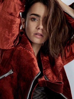 Lily Collins DuJour Magazine - 2016 Cover Photoshoot.....Kisses All Over....YUM!