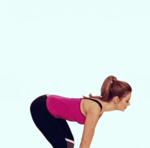 bending over
