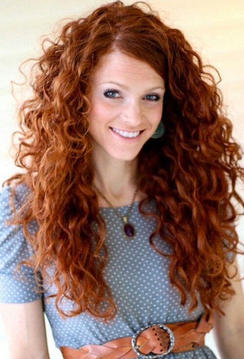 Beautiful curly redhead