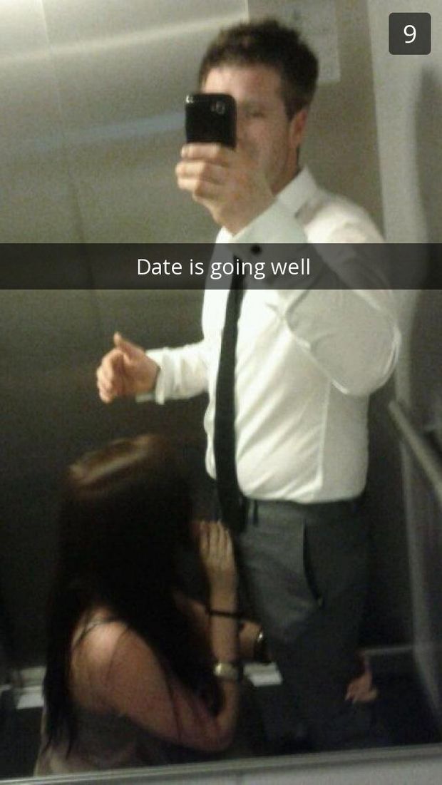 Going down in the elevator