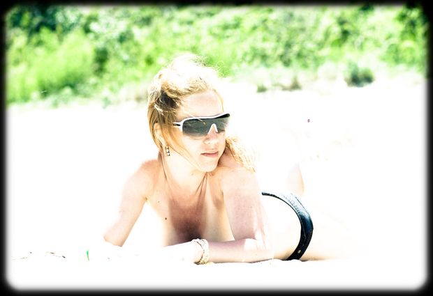 laying out