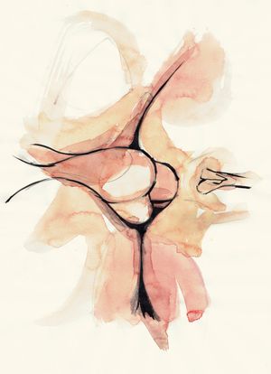 what the artist is trying to say here is...